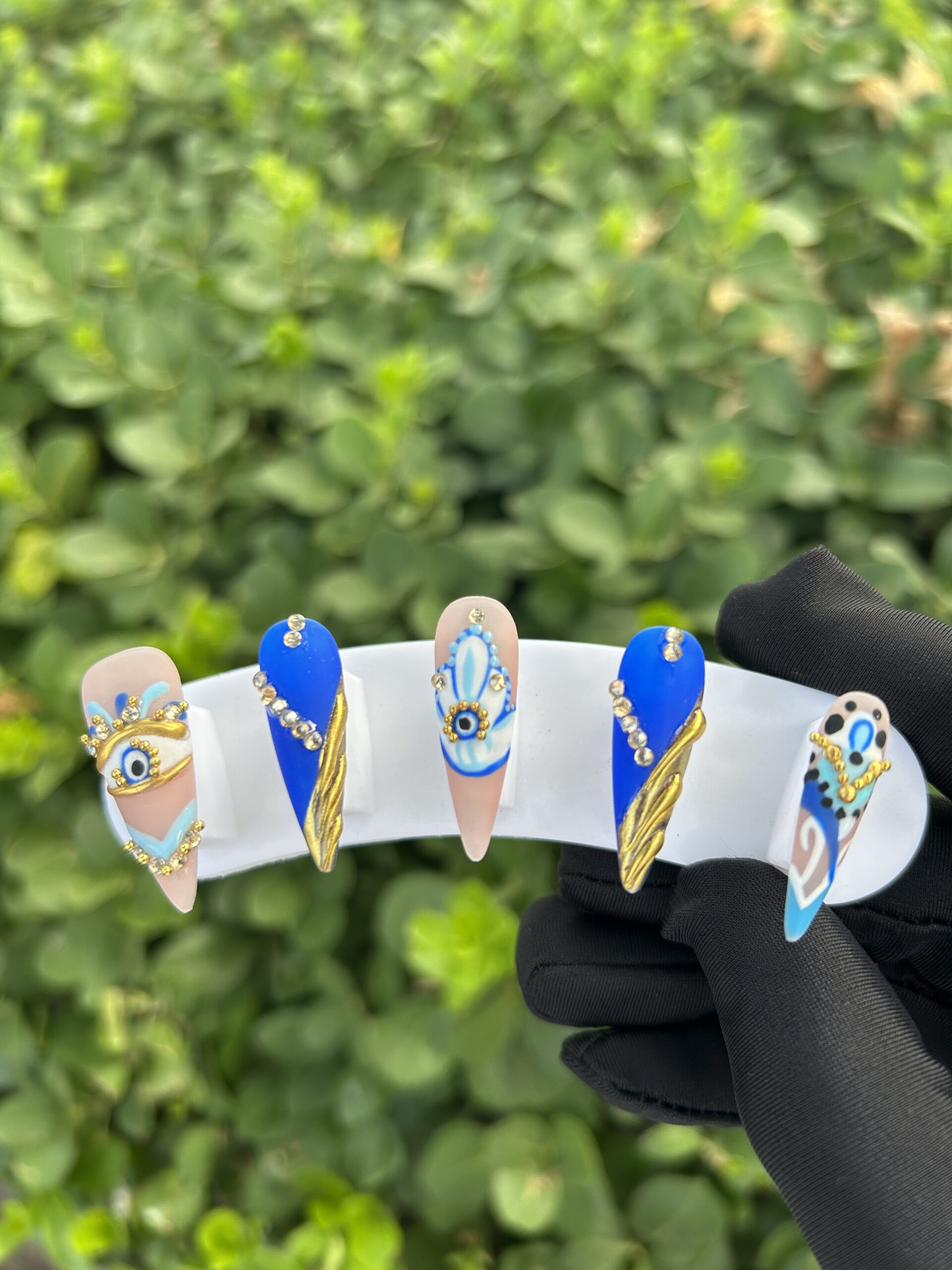 57 Blue‑Gold Evil Eye — image 1