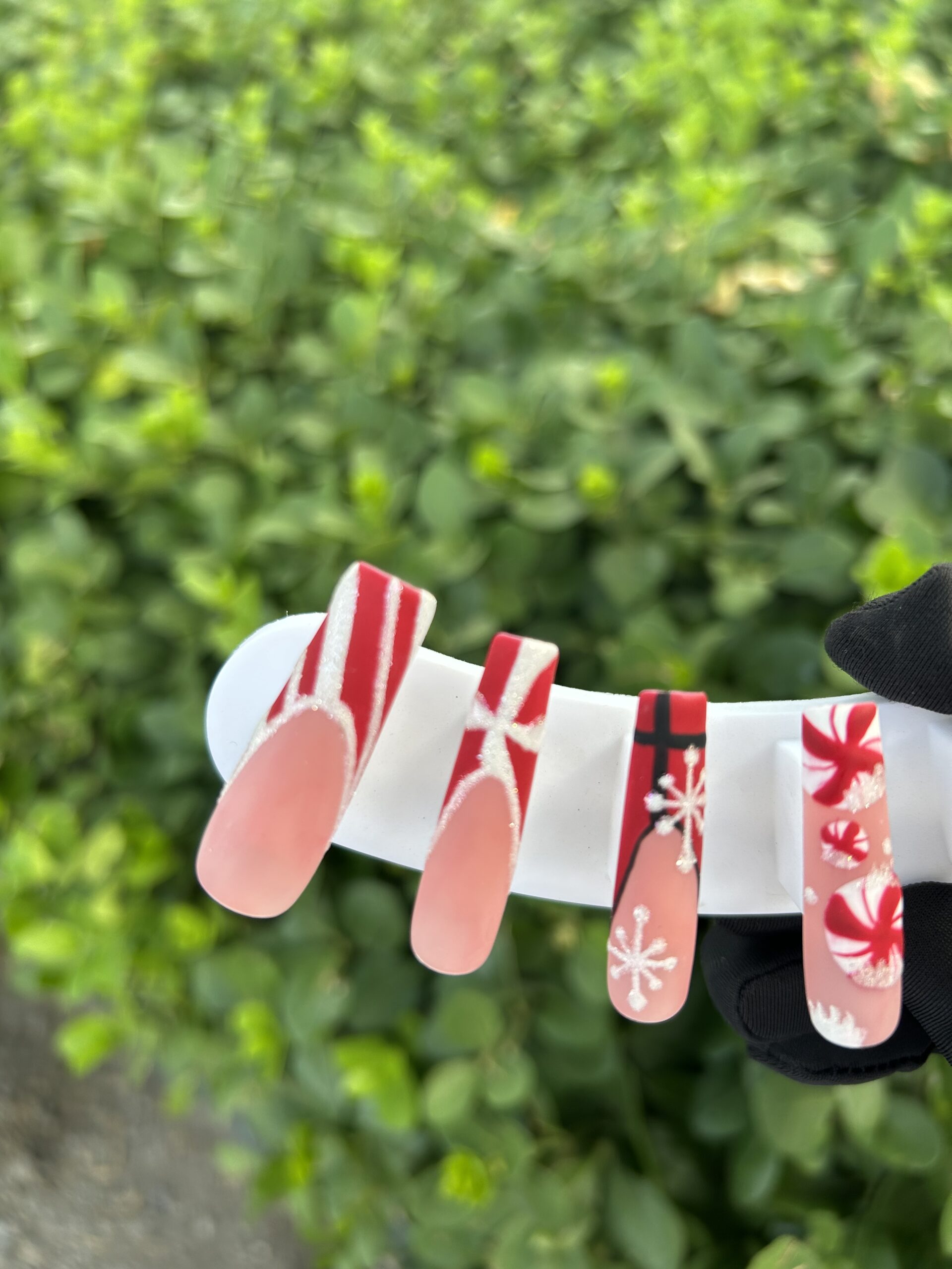 71 Christmas Candy Cane Press‑on Nails — image 3